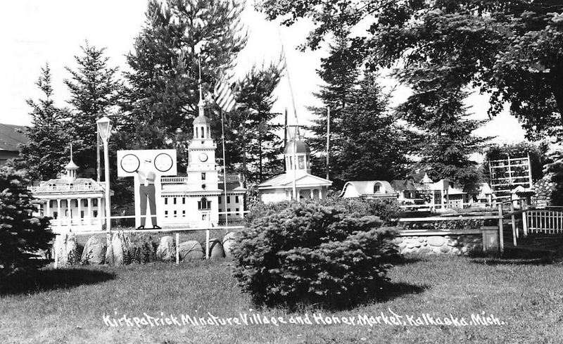 Kirkpatricks Miniature Village - Vintage Postcard (newer photo)